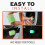 Glow-in-the-Dark Tire Valve Caps Universal 4-Pack 5