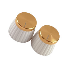 Guitar Volume Control Knobs Aluminum Potentiometer Caps 2PCS