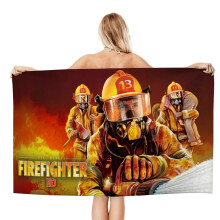 Firefighters Gift Beach Towel for Women 30x60 Inches