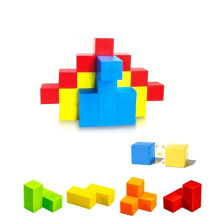 Magnetic Building Blocks Multicolor 20-Pack 1x1x1 Inch