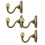 Metal Curtain Holdbacks Wall-Mounted 2 Pairs 1