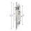 Stainless Steel Frame Lock Door Hardware 2 pcs 3