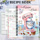 Blank Recipe Notebook Spiral Hardcover 100 Pages 5