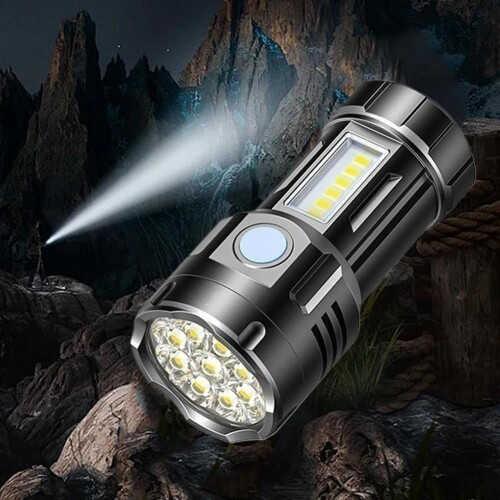 LED Magnetic Flashlight COB Work Light 6 Modes 800mAh 1