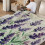 Purple Lavender Flannel Blanket 50x60 in 2