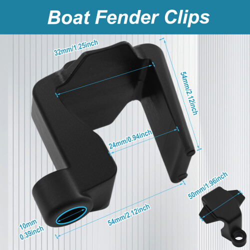 Boat Bumper Clip Nylon Adjustable 16 Pcs 1