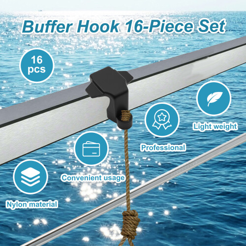 Boat Bumper Clip Nylon Adjustable 16 Pcs 2