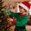 DAMAI Christmas Tree Plush Boot Ornaments Green Set 6 4