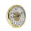 Quartz Wall Clock Gold 70mm Silent Round Decorative 3