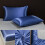 Soft Matte Satin Polyester Bed Sheet Set Twin Blue 4