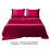 Soft Matte Satin Polyester Bed Sheet Set Twin Blue 7