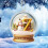 Yellow Crystal Acrylic Christmas Tree Letters Ornament Set 1
