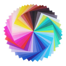 Origami Paper 100 Sheets 8x8 Inch 50 Colors Single-Sided