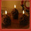 Flameless Pinecone Candles LED Acorn Decor 2 pcs Brown 8