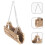 Wooden Hamster Hammock Hanging Swing for Dwarf Hamsters and 2