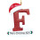 Christmas Letter Ornament Personalized Initial F White 1