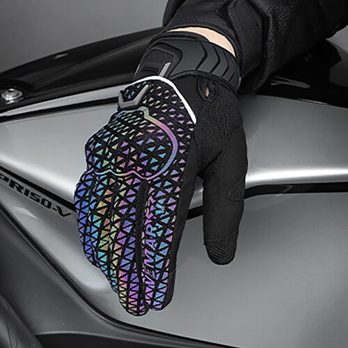 Women's Reflective Motorcycle Gloves with TPU Casing, 1 Pair 2