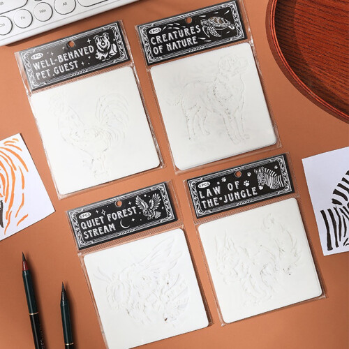 Zoo Theme Stencils Set 6 Pieces 1