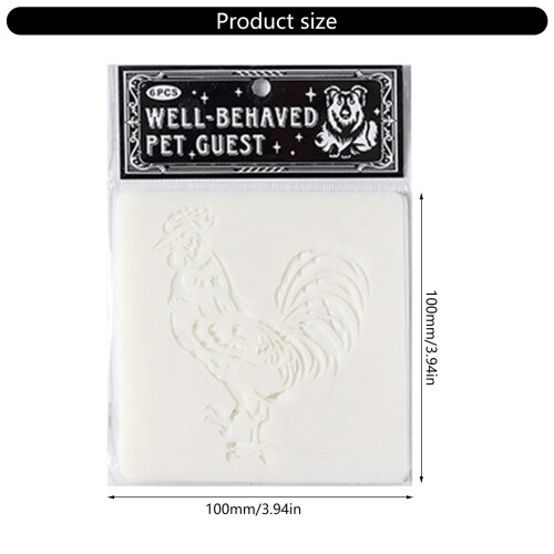 Zoo Theme Stencils Set 6 Pieces 2