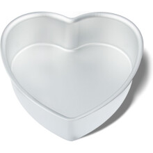 Heart-Shaped Aluminum Cake Pan 10 inch 3 inch deep
