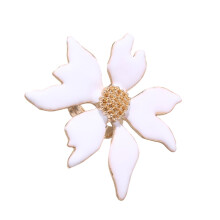 Vintage Geometric Flower Ring Gold Silver Adjustable