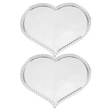 Heart-Shaped Handheld Vanity Mirror 2 pcs