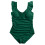 Women's Wrap Front Push Up One Piece Swimsuit with Tummy 5