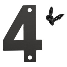 3 Inch Modern Black Metal House Numbers Set