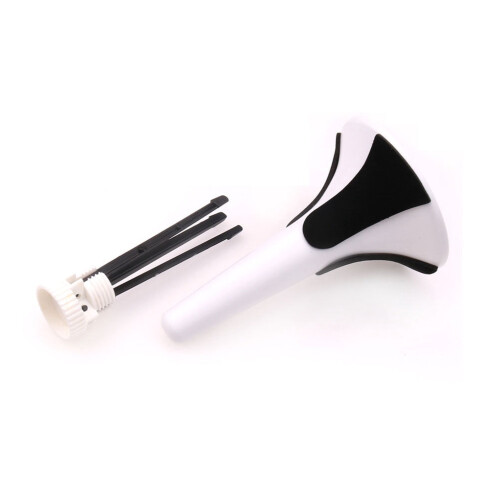 White Trumpet Tripod Stand with Detachable Metal Bracket 2