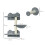 4 Piece Cat Shelf with Scratching Post, Wall-Mounted Cat Tree for Indoor Cat - Grey 5