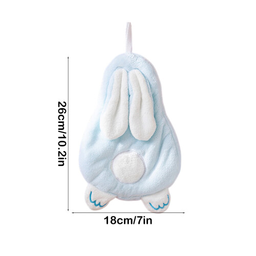 Rabbit Hand Towel Cartoon Easter Design Fleece 1 Pack 1