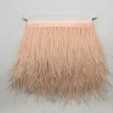 Feather Fringe Trim Champagne 1 Yard 4-6 Inch