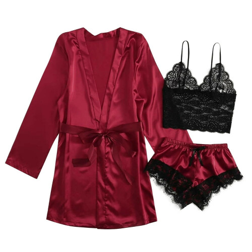 Women's Satin Nightgown Sleepwear 1 Piece 1