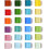 Glass Refrigerator Magnets Decorative 24 Pack 0.39 Inch 1