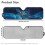Blue Turtle Windshield Sun Shade for Jeep Wrangler JK/JL 6