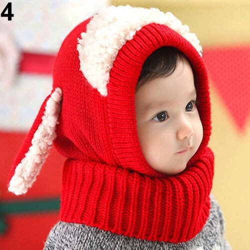 Harmtty Baby Winter Beanie Warm Knitted Cap with Earflaps 1
