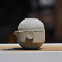 Japanese portable tea set with teapot and cup