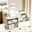 Desk Organizer with 2 Drawers and 8 Compartments White 1