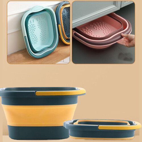 Collapsible Foot Bath Bowl with Acupressure Points 1 Pack 2