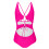 Women's One-Piece Swimsuit with Waist-Defining Drawstring 6
