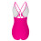 Women's One-Piece Swimsuit with Waist-Defining Drawstring 7