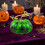 Hand Blown Glass Pumpkin Figurine Decor 1 pc 5