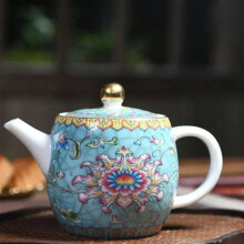 China Ceramics Gaiwan Teapot Set with Enamel Painting