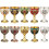 Vintage Metal Wine Cups Set 2 Pieces Medieval Goblets 7