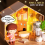 Mini Doll House Building Kit with Lights, DIY Craft for 4