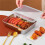 Stainless Steel Rectangular Food Storage Pan with Lid for Fresh Lunch 2