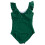 Women's Wrap Front Push Up One Piece Swimsuit with Tummy 6