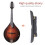 Ebony Mandolin Bridge Smooth Metal Durable 1pc 5