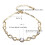 Copper Zircon Anklet for Women Adjustable 6g 3
