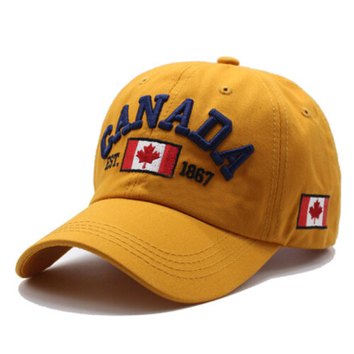 Baseball Cap Maple Leaf Flag Embroidery Unisex